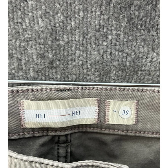 Anthropologie Hei Hei Jeans Womens Size 30 Stretch Gray Straight Leg Mid Rise - Picture 3 of 11